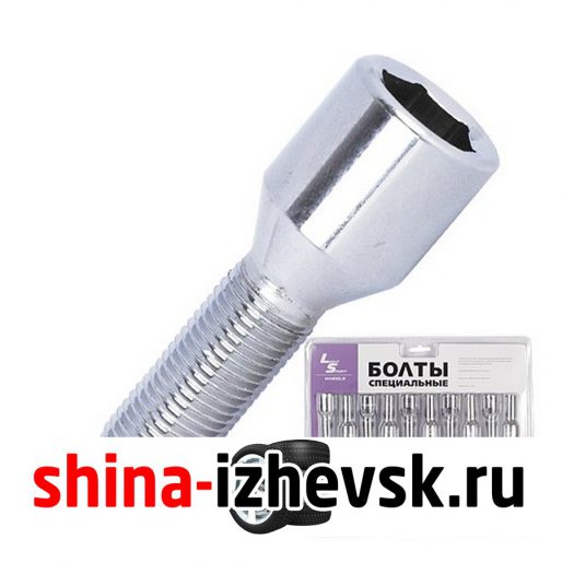 Болт 14х1,25  55/28 блистер 20+1шт конус спец ключ хром 5528-08 в Ижевске